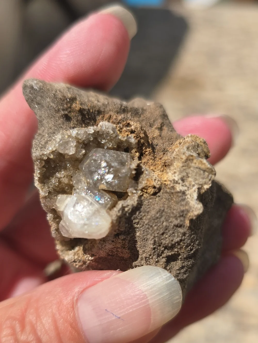 #35 Small Raw Crystal Cluster With Herkimer Diamonds